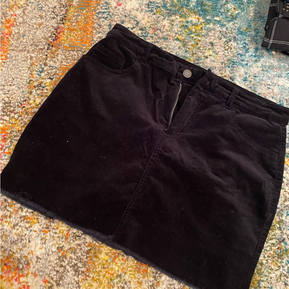 Forever 21 Black Corduroy Skirt